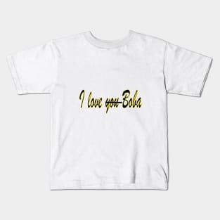 I LOVE BOBA Kids T-Shirt